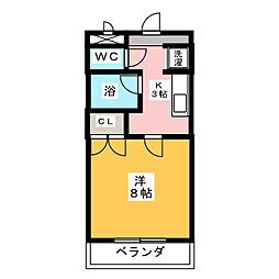間取図画像 1K