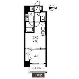 MAXIVカミナゴヤ 1DKの間取図画像