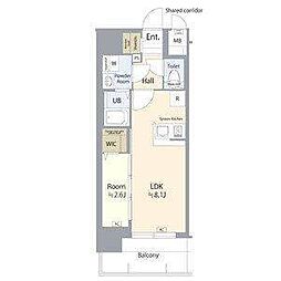 名古屋市西区新道1丁目マンション 1LDKの間取図画像