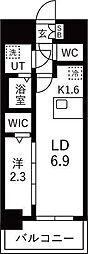メイクスアート名古屋城西 1LDKの間取図画像