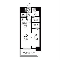メイクスアート名古屋城西 1LDKの間取図画像