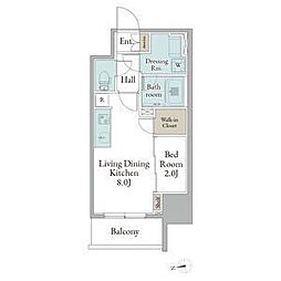 ストーリア名古屋城西 1LDKの間取図画像