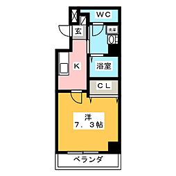 Cortes 1Kの間取図画像