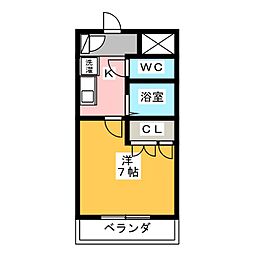 DOLLHOUSE又穂 1Kの間取図画像