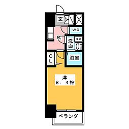 S-RESIDENCE庄内通 1Kの間取図画像