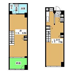 FLATSGAZERY 1LDKの間取図画像
