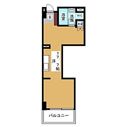 FLATSGAZERY ワンルームの間取図画像