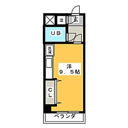 ハウス31 ワンルームの間取図画像