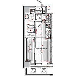 ソルメイクス浄心天神山 1LDKの間取図画像