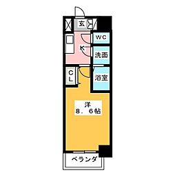 S-RESIDENCE浄心2 1Kの間取図画像