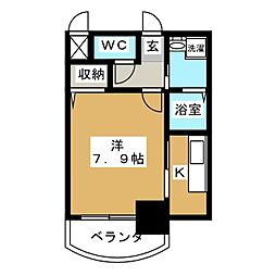 HF丸の内レジデンス 1Kの間取図画像