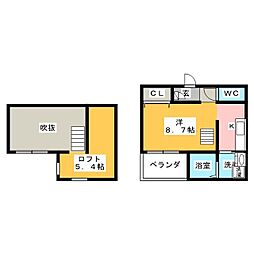 Luck 1Kの間取図画像