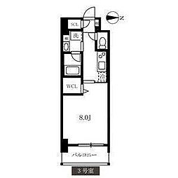 MAXIVカミナゴヤ 1Kの間取図画像