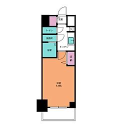 ファステート名古屋駅前ドリーム 1Kの間取図画像