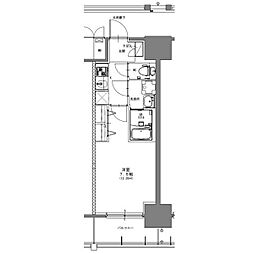 FRONTIER-RESIDENCE浅間町 1Kの間取図画像
