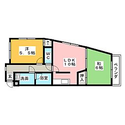 M'sフォレスタ 2LDKの間取図画像