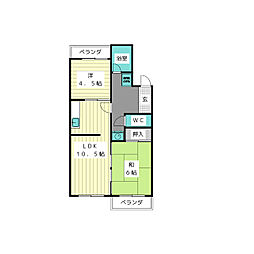 間取図画像 2LDK