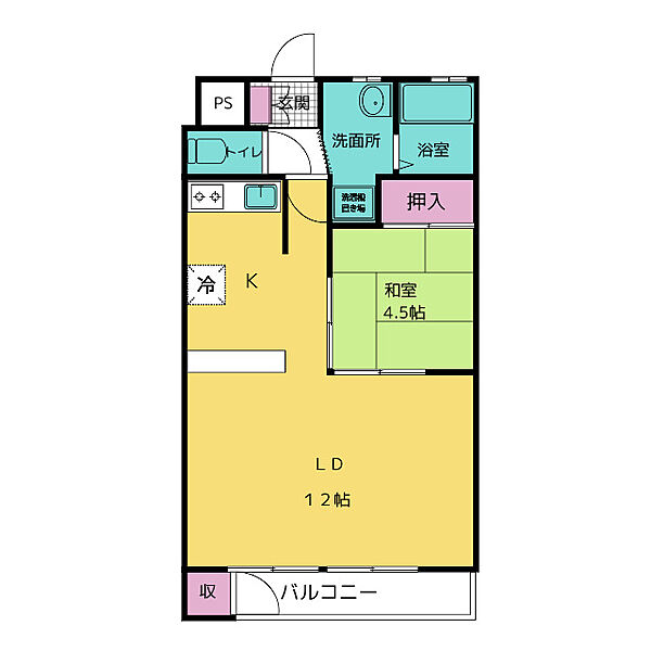 コーポ川口 ｜愛知県名古屋市名東区文教台１丁目(賃貸マンション1LDK・3階・56.10㎡)の写真 その2