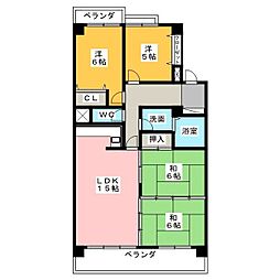 インテリジェント高間台1号館 4LDKの間取図画像