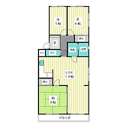 間取図画像 3LDK