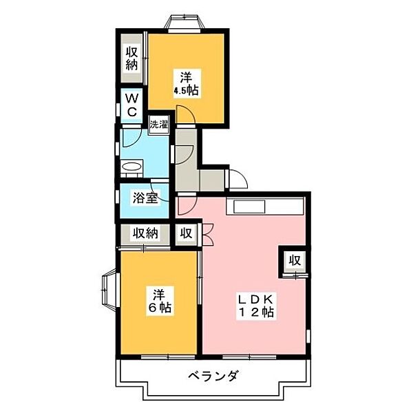 共栄ハイツ ｜愛知県名古屋市名東区貴船３丁目(賃貸マンション2LDK・4階・55.48㎡)の写真 その2