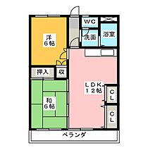 マンション重徳  ｜ 愛知県名古屋市名東区藤森２丁目（賃貸マンション2LDK・4階・54.40㎡） その2