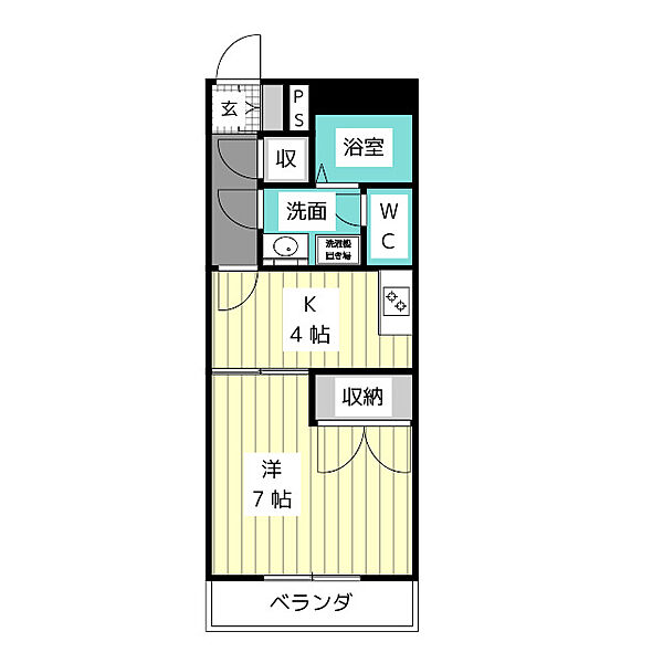 クリスタルコート ｜愛知県名古屋市名東区香流１丁目(賃貸マンション1DK・1階・30.36㎡)の写真 その2