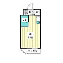 クインハウス  ｜ 愛知県名古屋市名東区極楽４丁目（賃貸マンション1R・2階・17.10㎡） その2