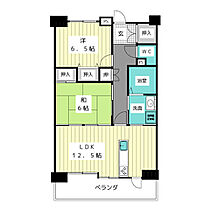 アーバンラフレ虹ヶ丘中4号棟  ｜ 愛知県名古屋市名東区代万町３丁目（賃貸マンション2LDK・1階・65.33㎡） その2