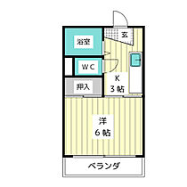 メゾン石ヶ根Ｂ  ｜ 愛知県名古屋市名東区石が根町（賃貸アパート1K・1階・21.84㎡） その2