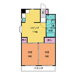 間取図画像 2LDK