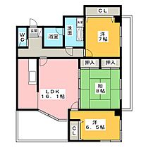 タウン唐山Ｆ  ｜ 愛知県名古屋市千種区唐山町１丁目（賃貸マンション3LDK・1階・88.42㎡） その2