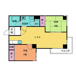 ライフメゾン瑞光園 2LDKの間取図画像
