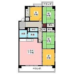 インテリジェント高間台1号館 4LDKの間取図画像