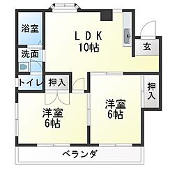 間取図画像 2LDK