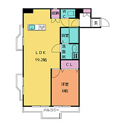 ライオンズマンション星ケ丘 1LDKの間取図画像