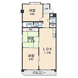 ハイライフメイユウ 3LDKの間取図画像