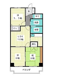 メゾン五反田 3LDKの間取図画像