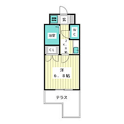 シティライフ一社 1Kの間取図画像
