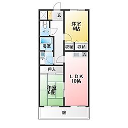 ラヴィアン 2LDKの間取図画像