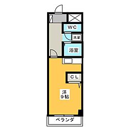 パティオ本山 ワンルームの間取図画像