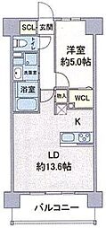 エトワール本郷駅前 1LDKの間取図画像