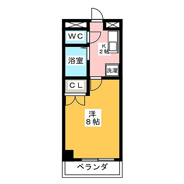 赤いハンカチ（東区） ｜愛知県名古屋市東区矢田４丁目(賃貸マンション1K・2階・24.07㎡)の写真 その2