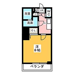 S-RESIDENCE大曽根駅前 5階1Kの間取り
