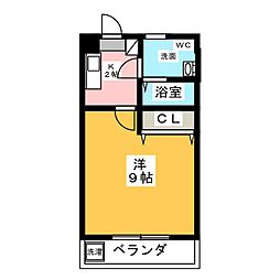 ホワイトレジデンス1 1Kの間取図画像