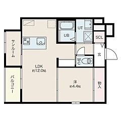 物件の間取り