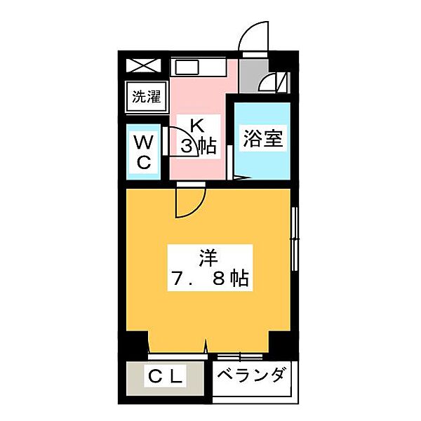 バイオレット大野木 ｜愛知県名古屋市西区大野木４丁目(賃貸マンション1K・3階・25.89㎡)の写真 その2