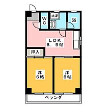 コーポラス白山  ｜ 愛知県名古屋市西区平出町（賃貸マンション2LDK・1階・44.80㎡） その2