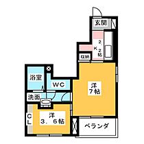 アイリス　レジデンスI 101 ｜ 愛知県名古屋市西区大野木４丁目（賃貸アパート2K・1階・30.85㎡） その2