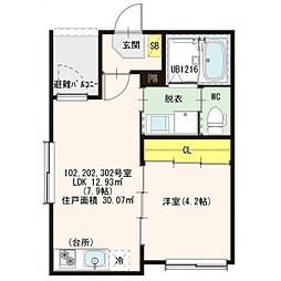 間取図画像 1LDK